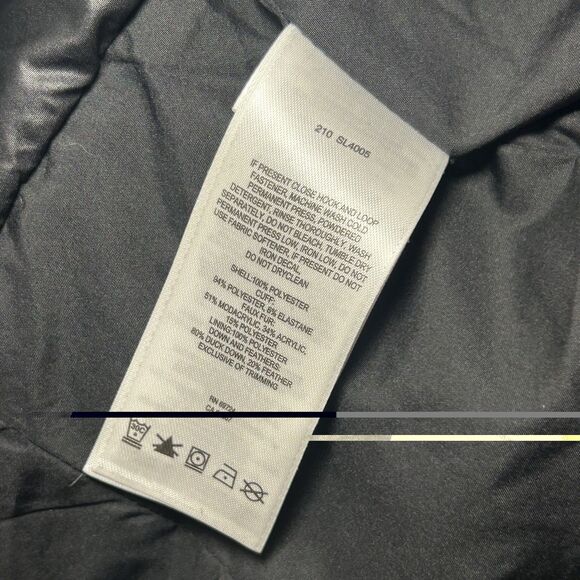 Columbia Thermal Omni Heat Hooded Duck Down Black Puffer Ski Jacket Womens large - Picture 9 of 15